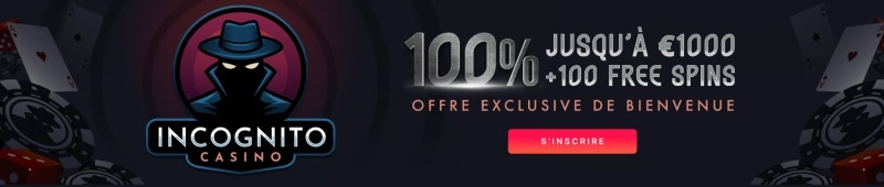 Incognito casino bonus
